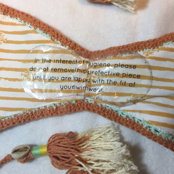 She Made Me Stevie Aqua Crocheted Swim Bottoms - Picture 8 of 8